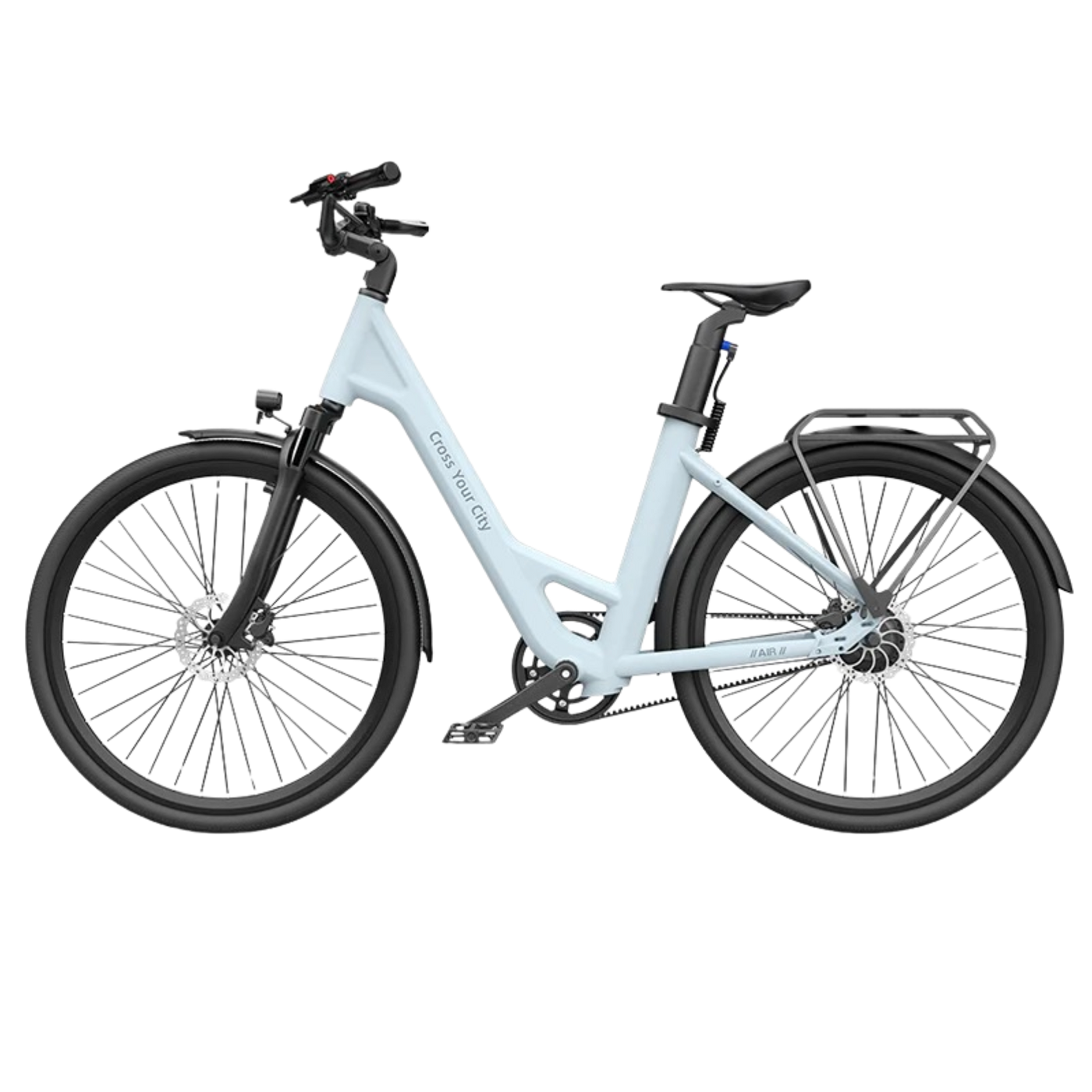 Blue electric hot sale bike