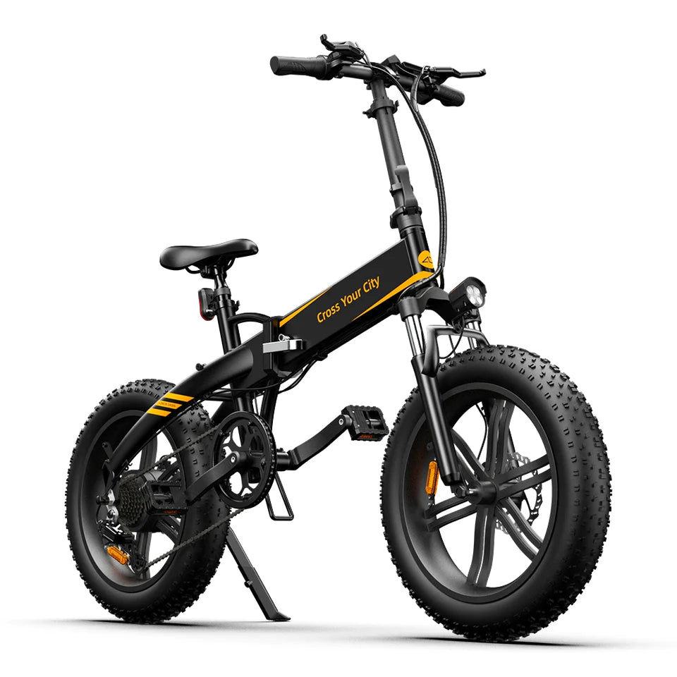 Ado A20F XE Foldable Fat Tire EBike NO THROTTLE Black